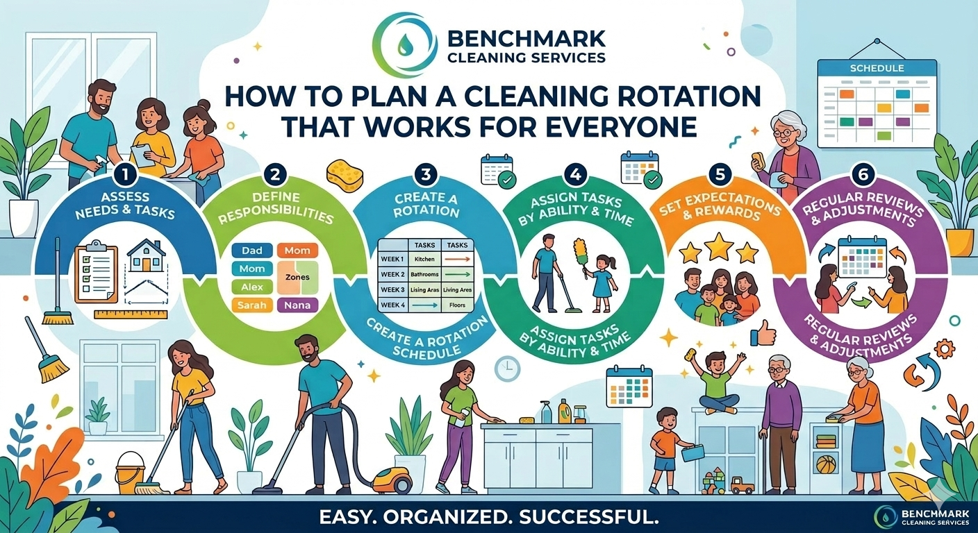 How To Plan A Cleaning Rotation That Works For Everyone