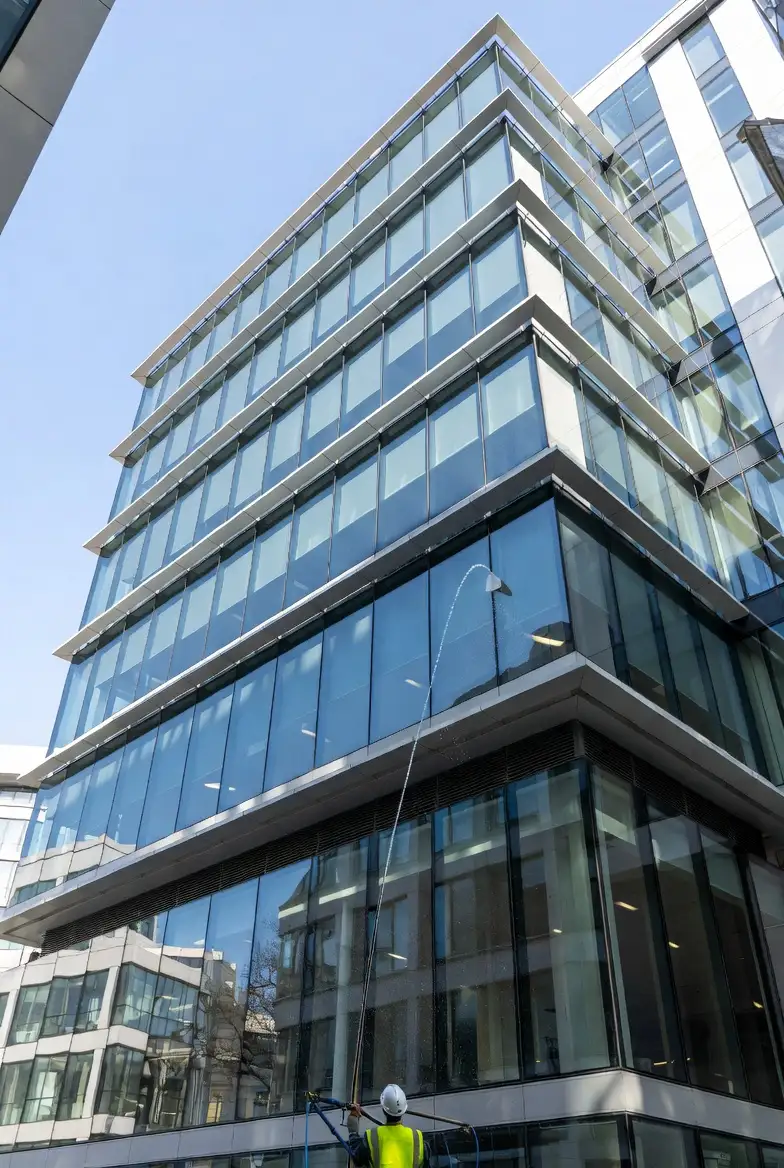 High level window cleaning
