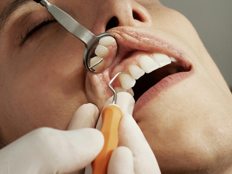 Clean dental practice reception and patient waiting area