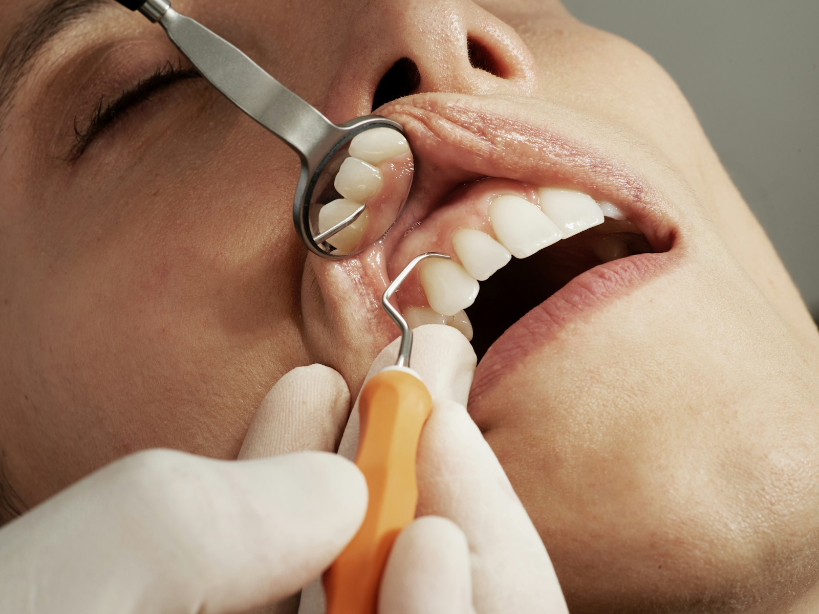 Clean dental practice reception and patient waiting area