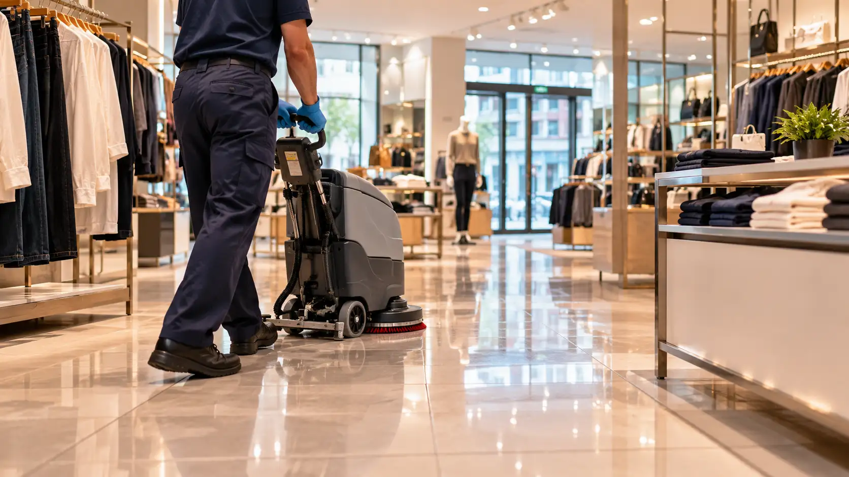 Professional retail store cleaning in London